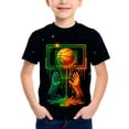 thumbnail image 1 of Boys Shirts Size 8 , Kids Boys Clothes , Boys Western Wear,Boys Galaxy Print Short Sleeve Graphic Tee Space Exploration Design Comfortable Casual Kids T-Shirt, 1 of 5