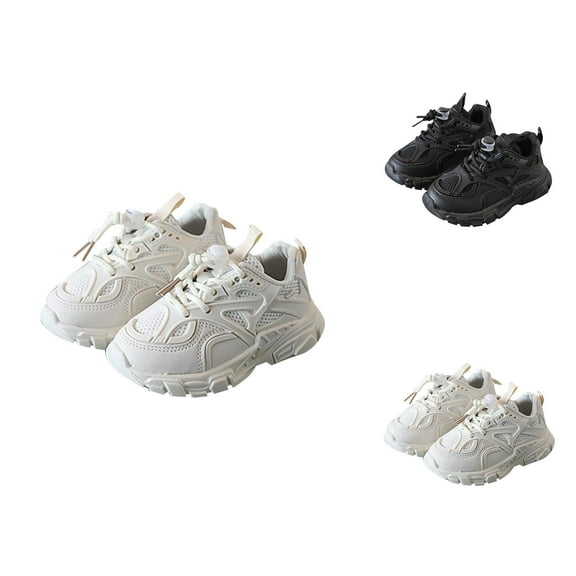 Boys Shoes Boy Sneakers Children's Running Shoes Boys Double Mesh Sneakers Breathable White Shoes Casual Shoes Spring And Autumn
