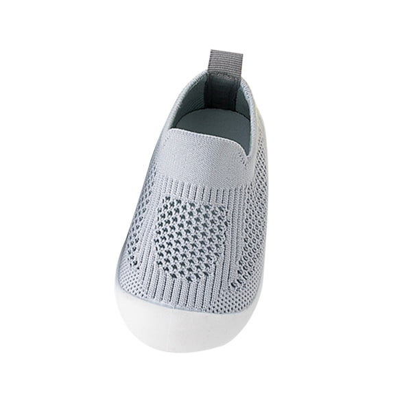 Boys Shoes,Breathable Toddler Sneakers with Soft Sole Non- Flexible Design for Early Lightweight Comfortable Footwear,Kids Shoes,Grey,16