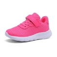 thumbnail image 1 of Boys Shoes,Girls Fashion Sports Sneakers Lightweight Mesh Athletic Shoes Flat Thick Bottom Non Lace Up Design for Kids Comfortable Daily Wear,Kids Shoes,Hot Pink,5-5.5 Years, 1 of 9