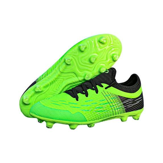 Toddler Shoes,Kids Soccer Cleats Children Football Shoes Low Top Studs Lightweight Non- Training Footwear for Toddler Boys Outdoor Field Sports,Boys Sneakers,Green,40