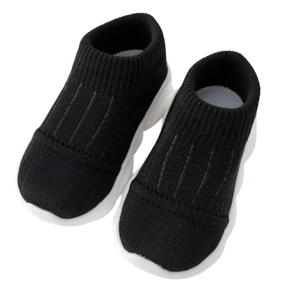Boys Shoes,Soft Sole First Walking Sneakers For And Toddlers Breathable Comfortable Everyday Casual Wear Boys Girls Lightweight Flexible Design,Kids Shoes,Black,15