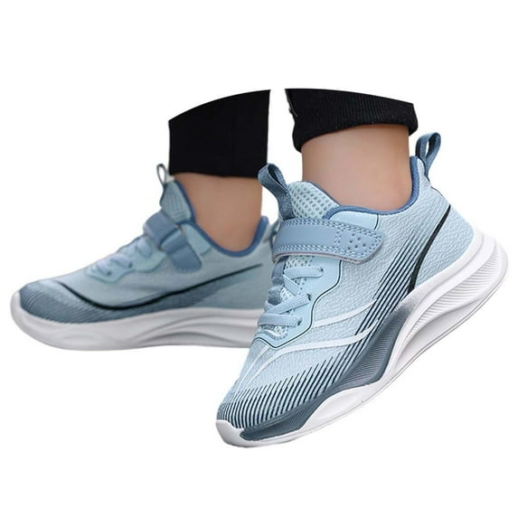 Boys Shoes Summer Kids Teen Sneakers Lightweight Mesh Breathable Running Shoes with Non Rubber Sole Toddler Sneakers Navy 34