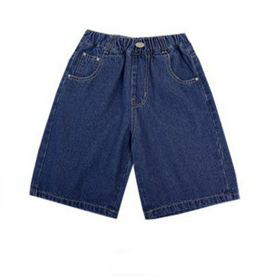 Boys Short Jeans 9-10 Years Jorts for Boys Baggy Jorts Boys Denim Shorts Kids Baggy Jorts Boys Summer Shorts With Pockets #Dark Blue