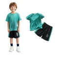 thumbnail image 1 of Boys Short Sets 2 Pcs Short Sleeve Shirt Short Sets Shirt Boys Athletic Shorts Boys Sports Shirts 2-3 Years Boys Girls Fashion, 1 of 9