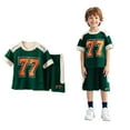 thumbnail image 1 of Boys Short Sets 2 Pcs T-Shirt and Shorts Set Quick Drying Girls Athletic Tops Boys' Fashion 5-6 Years Boys Girls Fashion, 1 of 4