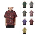 thumbnail image 1 of Boys Short Sleeve Button Down Shirt - Comfortable Loose Fit Summer Beach Vacation Shirt for Boys Ages 4-12 Years, 1 of 4