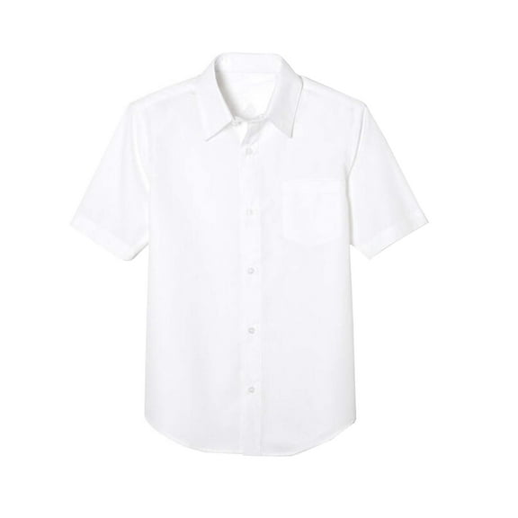 Boys Short Sleeve Casual Dress School Uniform Shirts (Big Boys, Little Boys)
