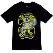 WALL-E MART Boys Short Sleeve Gaming Controllers Graphic T-Shirt Size 10-12