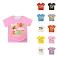 thumbnail image 1 of Boys Short Sleeve Graphic Tee Casual Crew Neck T Shirt for Kids Clothing Summer Essentials Everyday Wear Boys Clothes, 1 of 5