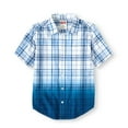 thumbnail image 1 of Boys' Short Sleeve Plaid Button Up Top, 1 of 1