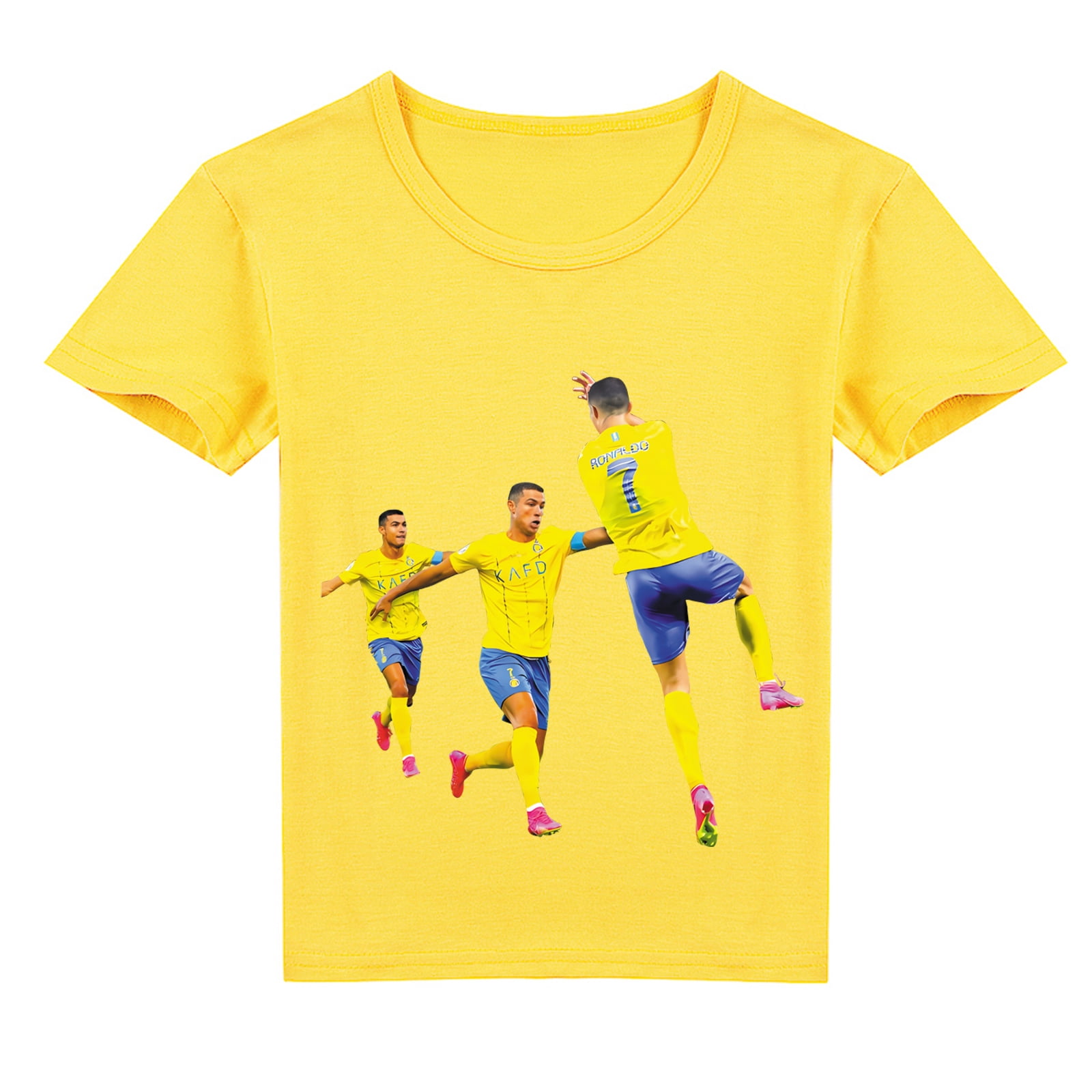 Boys' Short Sleeve T-Shirt Cristiano Ronaldo Summer Print Sporty Cool ...