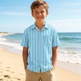 thumbnail image 1 of Boys' Short Sleeve T-Shirt with Turn-Down Collar for Summer Play, 1 of 8