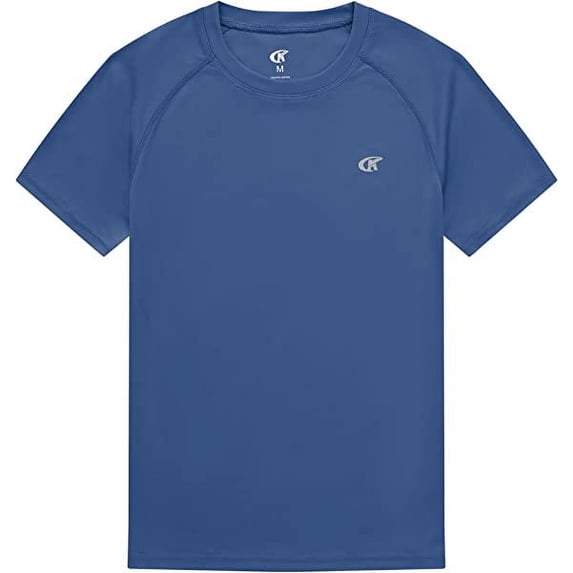 Boys Short Sleeve UPF 50+ Rashguard Swim Shirt Kids Surf Swimsuit