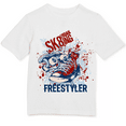 thumbnail image 1 of Boys Short Sleeve Urban Sk8ing Freestyler Graphic T-Shirt Size 4-5, 1 of 2