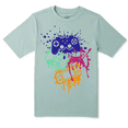 thumbnail image 1 of Boys Short Sleeve Video Gaming Controllers Graphic T-Shirt Size 8, 1 of 2