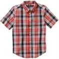 thumbnail image 1 of Boys' Short Sleeve Woven Plaid Shirt, 1 of 1