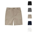 thumbnail image 1 of Boys Shorts Boys Casual Shorts Youth Boys Shorts Stretch School Clothes Kids Flat Front Dress Chino Twill Casual Shorts Pockets, 1 of 6