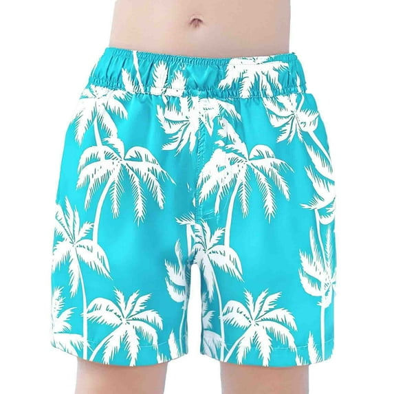 Boys Shorts Child Girls Casual Style Floral Printing Shorts Summer Hawaii Holiday Beach Pants Size 2 Y-3 Y
