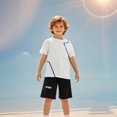 thumbnail image 1 of Boys' Shorts Set 2 Piece Short Sleeve Shirt Short Sets Quick Dry Boys Athletic Shorts Boys' Clothing Sets 7-8 Years, 1 of 9