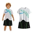 thumbnail image 1 of Boys' Shorts Set 2 Piece Short Sleeve Shirt Short Sets Quick Drying Athletic Shirts Boys Boys Sports Shirts 7-8 Years Boys Girls Fashion, 1 of 4