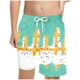thumbnail image 1 of Boys Shorts Size 10-12 Ice Cream Shorts Boys Summer Cute Preppy Ice Cream Drip Baseball Shorts Casual Elastic Waist Short-Pants with Pockets 2-14 Y, 1 of 7