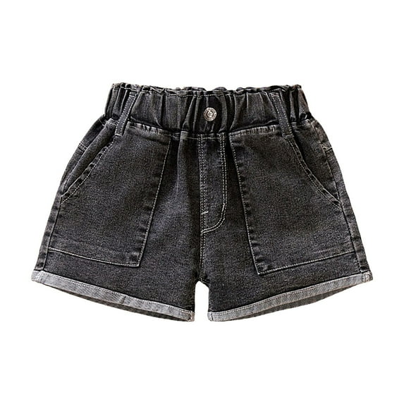 Boys Shorts Size 10-12 Jeans Girl's Bow Embroidered Ripped Denim Shorts Elastic High Waisted Raw Hem Jean Shorts Gingham Shorts Toddler