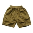 thumbnail image 1 of Boys' Shorts Solid Drawstring Elastic Waist Athletic Shorts Toddler Boy Summer Clothes Boys 1-2 Years Clothes Boys Fashion, 1 of 4