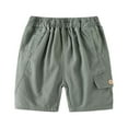 thumbnail image 1 of Boys Shorts Solid Elastic Waist Casual Toddler Summer Clothes Boy Baby Boy Outfits 1-2 Years Boys Fashion, 1 of 4