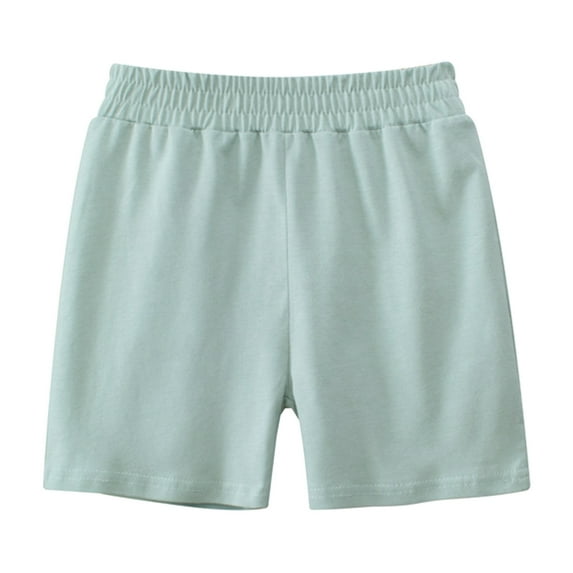 Shorts for Kids Solid Drawstring Elastic Waist Athletic Shorts Boys Summer Clothes Baby Boy Outfits 6-7 Years Boys Fashion