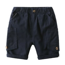 Boys Shorts Solid Stretchy Relaxed Casual Boys Summer Clothes Boys Soccer Shorts 3-4 Years Boys Fashion