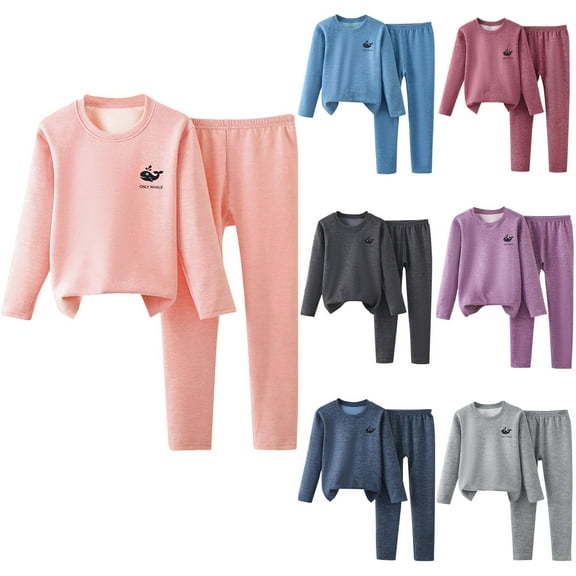 Boys' Sleepwear Agkizg 2-Piece Boys' Pajama Sets,Kids Nightwear Loungewear Clothes Set,Fashion Boys' Casual Long Sleeve Tops Round Neck Collar Botton Solid Long Pants Sets