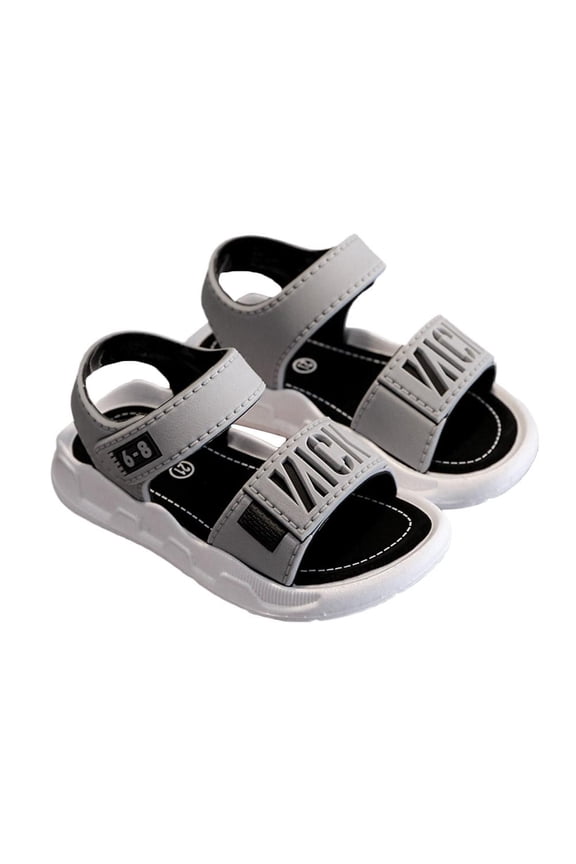 Boys Sliders Shoes Comfortable New Fashionable Soft Sandals Kid Outdoor Open Big Toe L9O1 Soled Shoe Beach