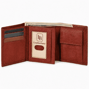 Boys Slim Compact Flap Id and Coin Pocket Trifold Wallet with Flap
