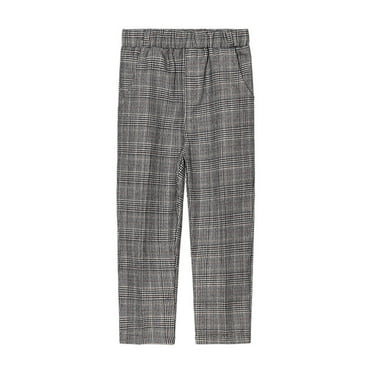 Boys Slim Fit Trousers Dress Pants Gently Tapered Flat Front Pants Children Clothing