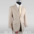 thumbnail image 1 of Boys Slim Suit in Khaki Tan Five Piece Outfit, 1 of 5