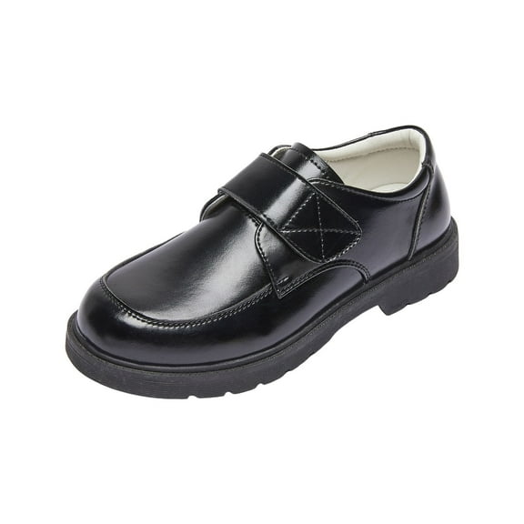 Boys Slip On Leather Loafers Toddler Comfortable Dress Shoes Kids Lightweight Non Slip Walking Sneakers