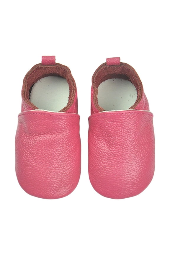 Boys Sneakers Crawling Shoes Toddler Sneakers Casual Footwear Soft Leather Slip On Style For Baby Learning To Walk ,18-24 Months