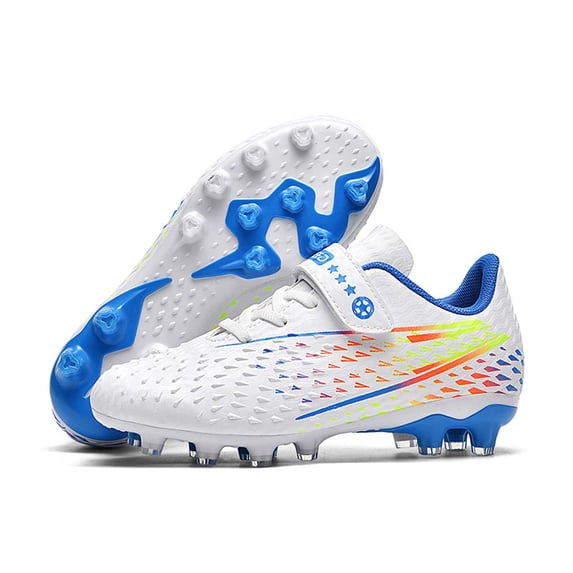 Boys Sneakers Football Shoes Footwear Athletic Shoes Firm Ground Studs For Youth Sports Competition And Training ,13-13.5 Years