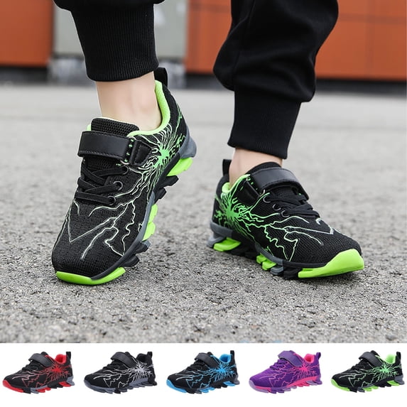 Boys Sneakers Kids Running Shoes Mesh Fitness Indoor Training Lightweight Outdoor Sports Athletic Tennis Shoes