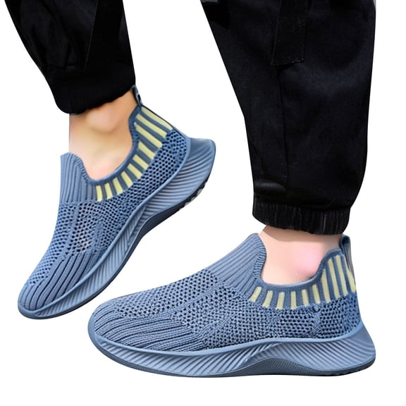 Boys Sneakers,Kids Sneakers Boys Girls Lightweight Athletic Casual Shoes Non- Sole Comfortable School Running Shoes For Everyday Play Walking Footwear,Boys Shoes,07 Blue,32