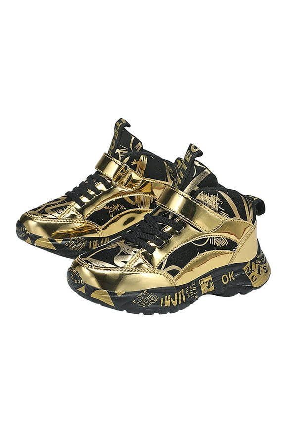 Boys Sneakers Winter High Top Lined Leather Snow Boots with Sole for Active Kids