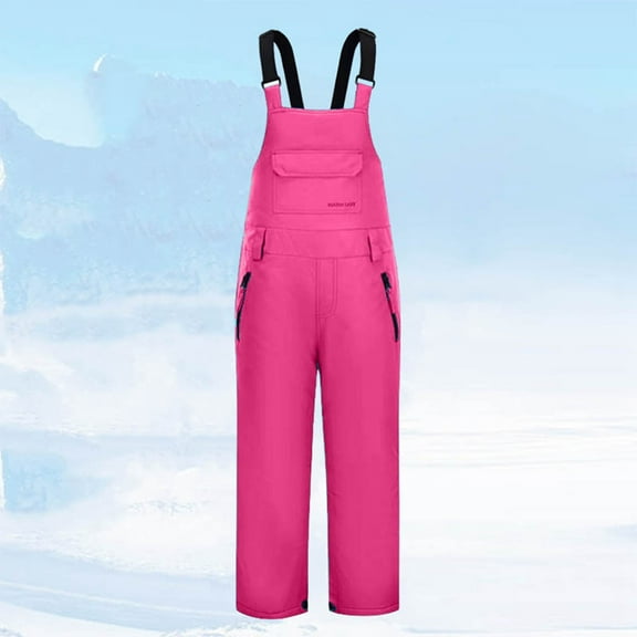 Boys Snow Pants Snow Bibs Overall Jumpsuit Windproof Ripstop Ski Pants Toddler Ski Suit Girls Ski Pants