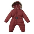 thumbnail image 1 of Boys Snow Wear Puffer jackets Winter Baby Boy Girl Romper Jacket Hooded Jumpsuit Warm Thick Coat Outfit 18 Months, 1 of 5
