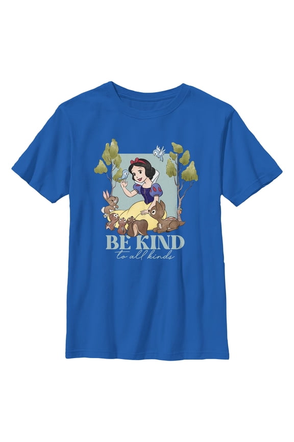 Boys Snow White and the Seven Dwarfs Forest Friends Be Kind to All Kinds T Shirt