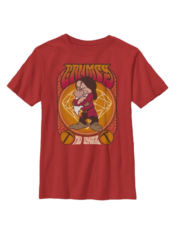 Boys Snow White and the Seven Dwarfs Grumpy No Chill T Shirt