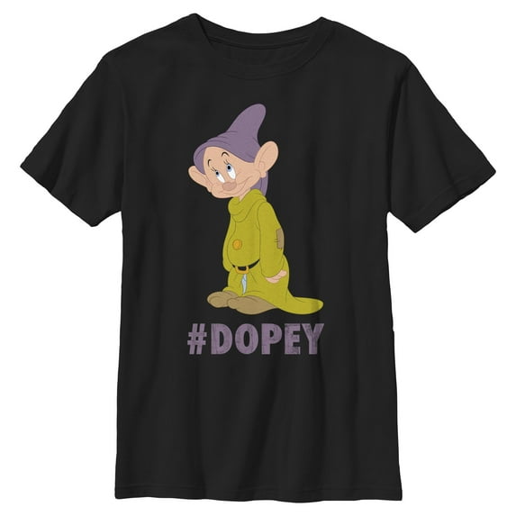 Boys Snow White and the Seven Dwarfs Hashtag Dopey T Shirt