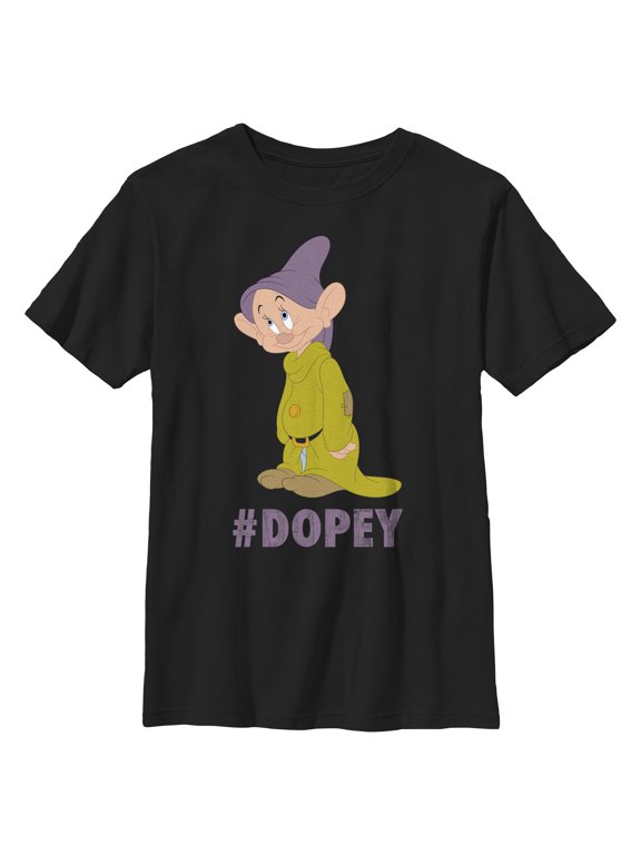Boys Snow White and the Seven Dwarfs Hashtag Dopey T Shirt