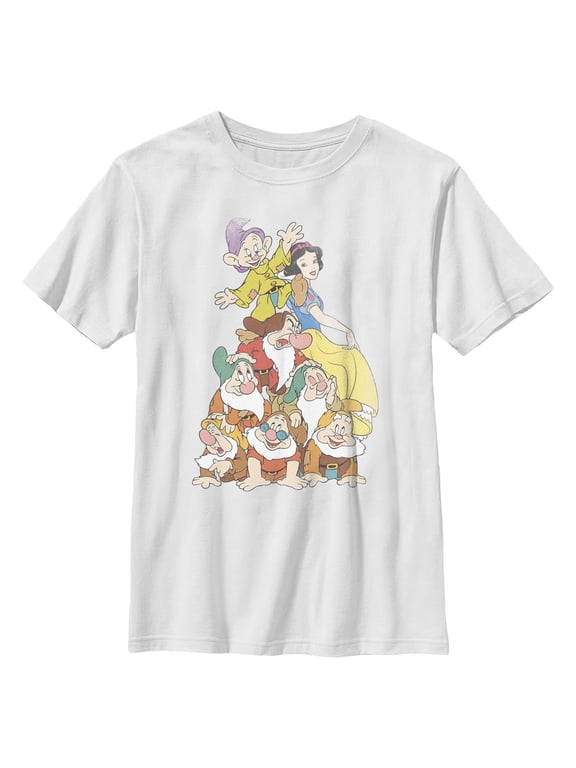 Boys Snow White and the Seven Dwarfs Pile T Shirt