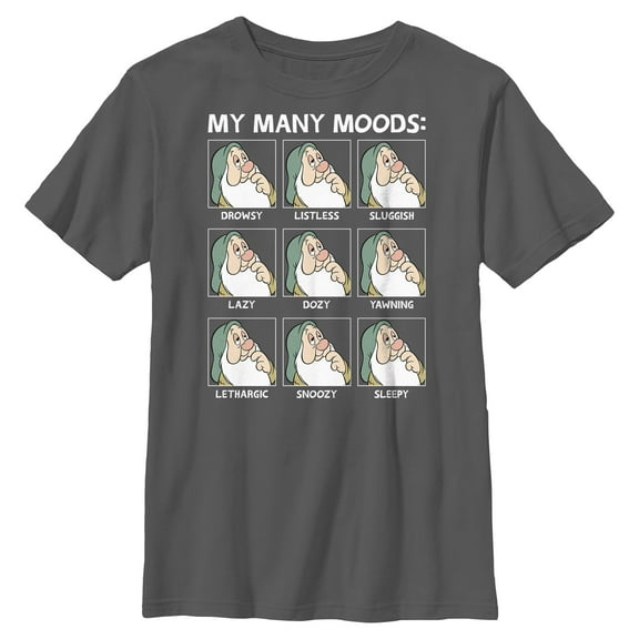 Boys Snow White and the Seven Dwarfs Sleepy My Many Moods T Shirt